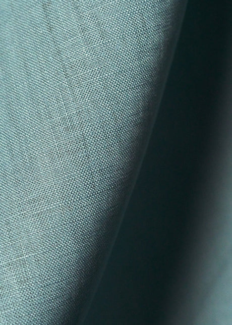 1 Yard Bluestone Pure Linen Fabric, Flat Midweight 5.5 oz 54 Inches Wide