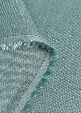 1 Yard Bluestone Pure Linen Fabric, Flat Midweight 5.5 oz 54 Inches Wide