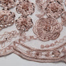 1 Yard Embroidered Tulle Lace Fabric with Elegant Intricate Design, 52" Wide