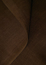 1 Yard Brown Pure Linen Fabric, Softened Finish 5.5 oz Midweight 54 Inches Wide