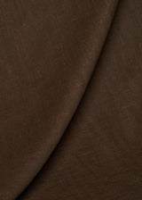 1 Yard Brown Pure Linen Fabric, Softened Finish 5.5 oz Midweight 54 Inches Wide
