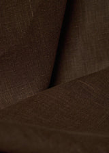 1 Yard Brown Pure Linen Fabric, Softened Finish 5.5 oz Midweight 54 Inches Wide