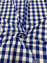 1 Yard Buffalo Check Polyester Poplin Fabric 60" Wide for Tablecloths, Drapes & Decor