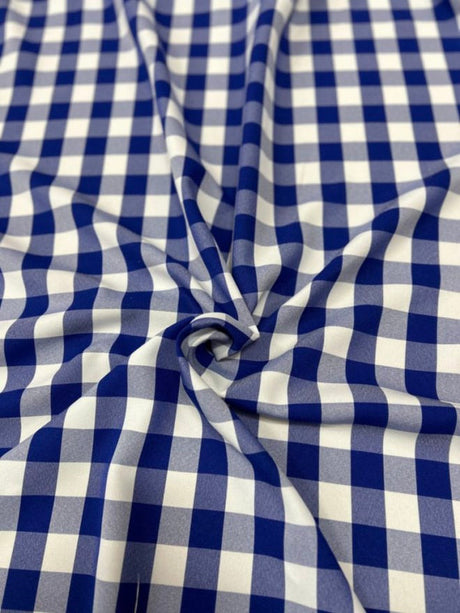 1 Yard Buffalo Check Polyester Poplin Fabric 60" Wide for Tablecloths, Drapes & Decor