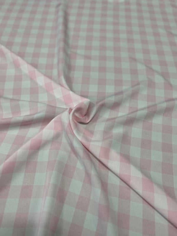 1 Yard Buffalo Check Polyester Poplin Fabric 60" Wide for Tablecloths, Drapes & Decor
