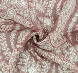 Chiffon Rose Fabric Lightweight Sheer Polyester, 58/60" Wide Flowing 1 Yard Apparel Fabric