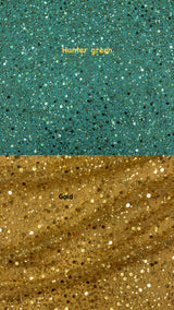 1 yard hunter green beaded sequin mesh lace fabric for dresses gowns overlays 54'' design width