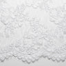 1 Yard Luxurious Corded Chantilly Lace Fabric with Floral Pattern 54" Wide