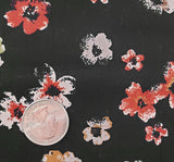 1 Yard Cotton Poplin Solid Black Fabric Medium Weight 58/60" Width Apparel Sewing
