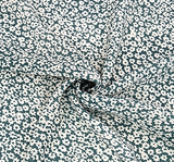 1 Yard Teal Crepe Chiffon Fabric 57/58" Wide, Lightweight Sheer Apparel Material