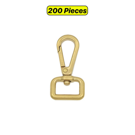 Solid Brass Swivel Snap Hook for Bag Straps & Crafts
