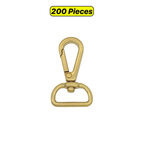 Solid Brass Swivel Snap Hook for Bag Straps & Crafts