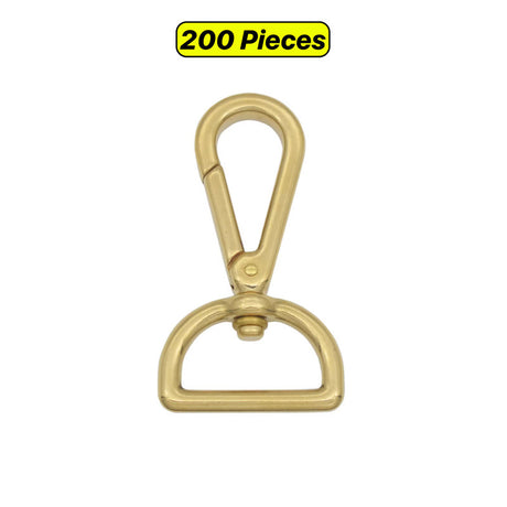 Solid Brass Swivel Snap Hook for Bag Straps & Crafts