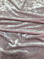 Polyester Crushed Shiny Velvet Fabric - Dusty Rose, Royal, Charcoal, Hunter Green, Brown, Red, Burgundy, Wine, 58-60" Width
