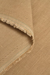 1 Yard Camel Stone Washed Pure Linen Fabric Midweight Solid 54 Inches Wide