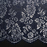 1 Yard Chantilly Lace Fabric Embroidered with Cord and Exquisite Floral Pattern, 56" Wide