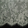 1 Yard Chantilly Lace Fabric Embroidered with Cord and Exquisite Floral Pattern, 56" Wide