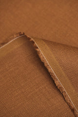1 Yard Solid Cinammon Pure Linen Canvas Fabric 10.5 oz Softened 58 Inches Wide