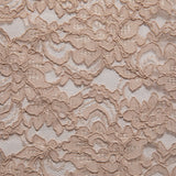 1 Yard Corded Raschel Lace Fabric with Elegant Floral Pattern, 52/54" Wide