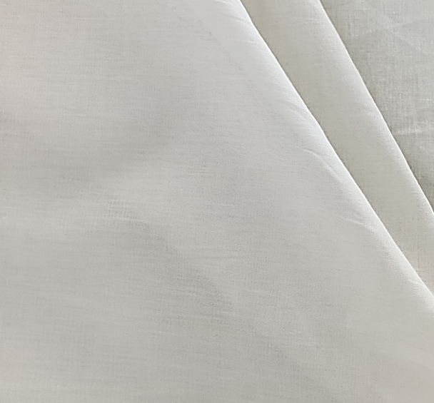 1 Yard Cotton Lawn Solid Cream Fabric Lightweight Soft 57/58" Width Apparel Sewing