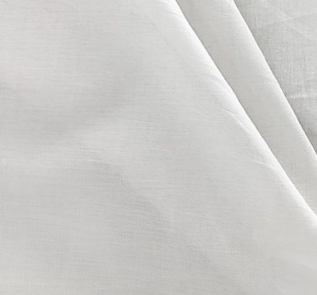 1 Yard Cotton Lawn Solid White Fabric Lightweight Soft 57/58" Width Apparel Sewing