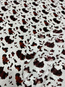 1 Yard Cow Print Poly Cotton Fabric Durable Lightweight Apparel Material width