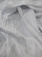 1 Yard Crease Crushed Taffeta Fabric 54 Inches Wide Accordion Texture for Event Décor