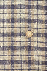 1 Yard Dusk Pure Linen Rustic Plaid 3-Tone Mesh Fabric Midweight 60 Inch Width