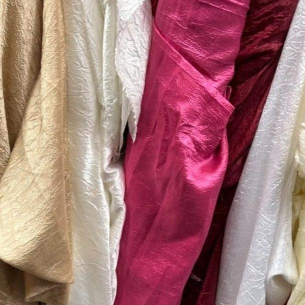 1 Yard Double Wide Crush Satin Fabric for Backdrops & Decor 120" Width