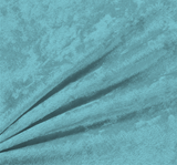 Crushed Panne Velour Polyester Fabric - Light Teal, Crushed Finish, 58/60" Width