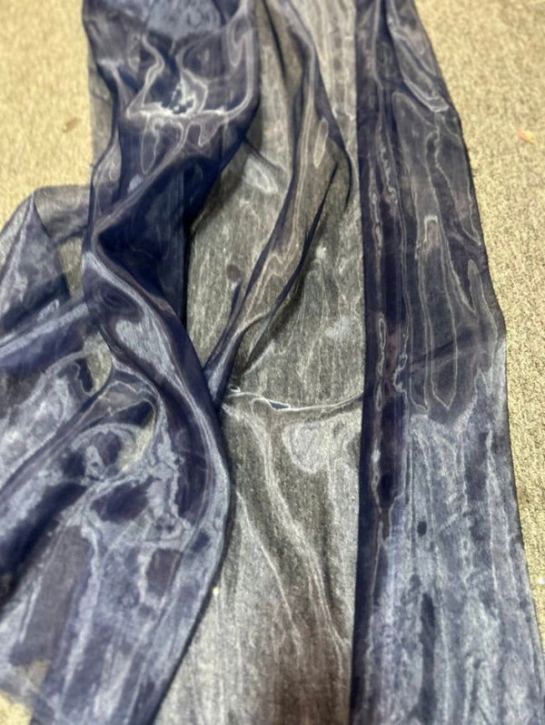 1 Yard Crinkle Barbie Organza Fabric Two Tone Sheer Polyester for Event & Home Decor