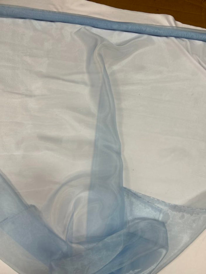 1 Yard Crinkle Barbie Organza Fabric Two Tone Sheer Polyester for Event & Home Decor