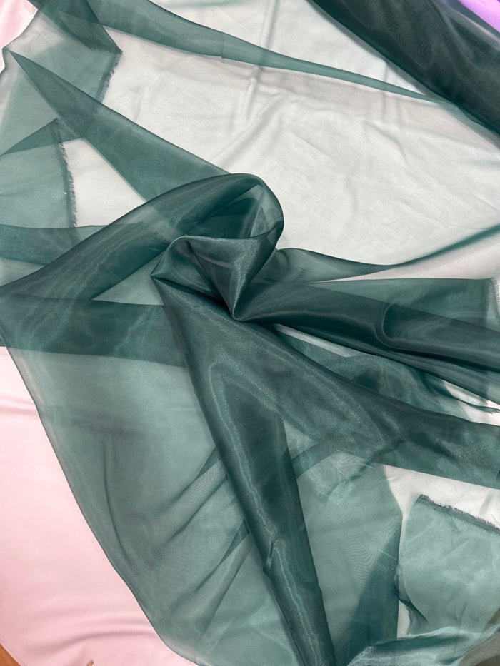 1 Yard Sheer Organza Fabric Crisp Lightweight Elegant Material for Decor Fashion Crafts