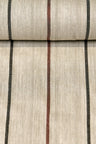 1 Yard Rich Copper Herringbone Stripe Linen Premium Sewing Fabric 54" Width
