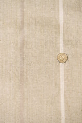1 Yard Elegant Flax Herringbone Stripe Linen Natural Apparel Fabric 54" Width