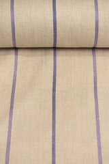 1 Yard Grape Hue Herringbone Stripe Linen Durable Sewing Fabric 54" Width
