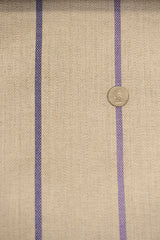 1 Yard Linen Novelty Herringbone Yarn Dyed Stripe Fabric Softened Color 54" Width