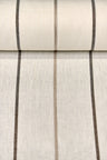 1 Yard Warm Latte Herringbone Stripe Linen Durable Craft Fabric 54" Width