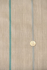 1 Yard Ocean Herringbone Stripe Linen Premium Craft Fabric 54" Width