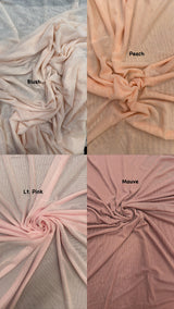 Power Mesh Nylon Spandex Fabric - Mauve, Sheer, 60" Width (1 Yard)