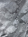 1 Yard Elegant Flocked Damask Taffeta Fabric for Events & Home - 58" Width