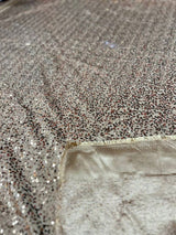 1 Yard Sequin Taffeta Fabric Sparkling Polyester for Events Costumes and Décor