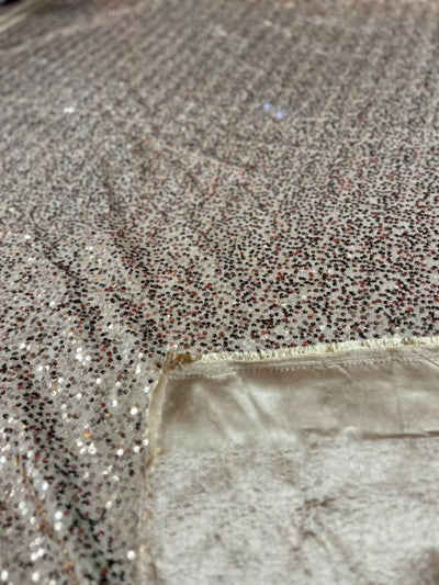 1 Yard Sequin Taffeta Fabric Sparkling Polyester for Events Costumes and Décor