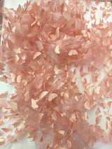 3D Butterflies Dusty Rose Polyester Mesh Fabric - Dusty Rose Butterflies, 54" Width (1 Yard)