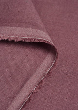 1 Yard Stone Washed Dusty Violet Pure Linen Fabric Midweight 5.5 oz 54 Inches