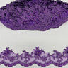 1 Yard Elegant Beaded and Corded Lace Trimming Embroidered on Polyester for Dresses 2.75 Inch Width