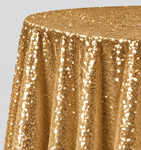 Glitz Sequin Tablecloth 90 Inch Round Durable Polyester Party