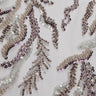1 Yard Embroidered Lace Fabric Beaded & Sequined with Rich Design, 50/52" Wide