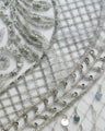 1 Yard Luxurious Beaded & Sequined Embroidered Lace Fabric 50/52" Wide