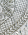 1 Yard Luxurious Beaded & Sequined Embroidered Lace Fabric 50/52" Wide